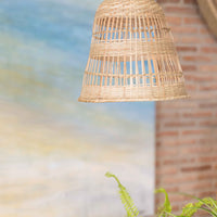 LAMPARA DEDAL DE MIMBRE